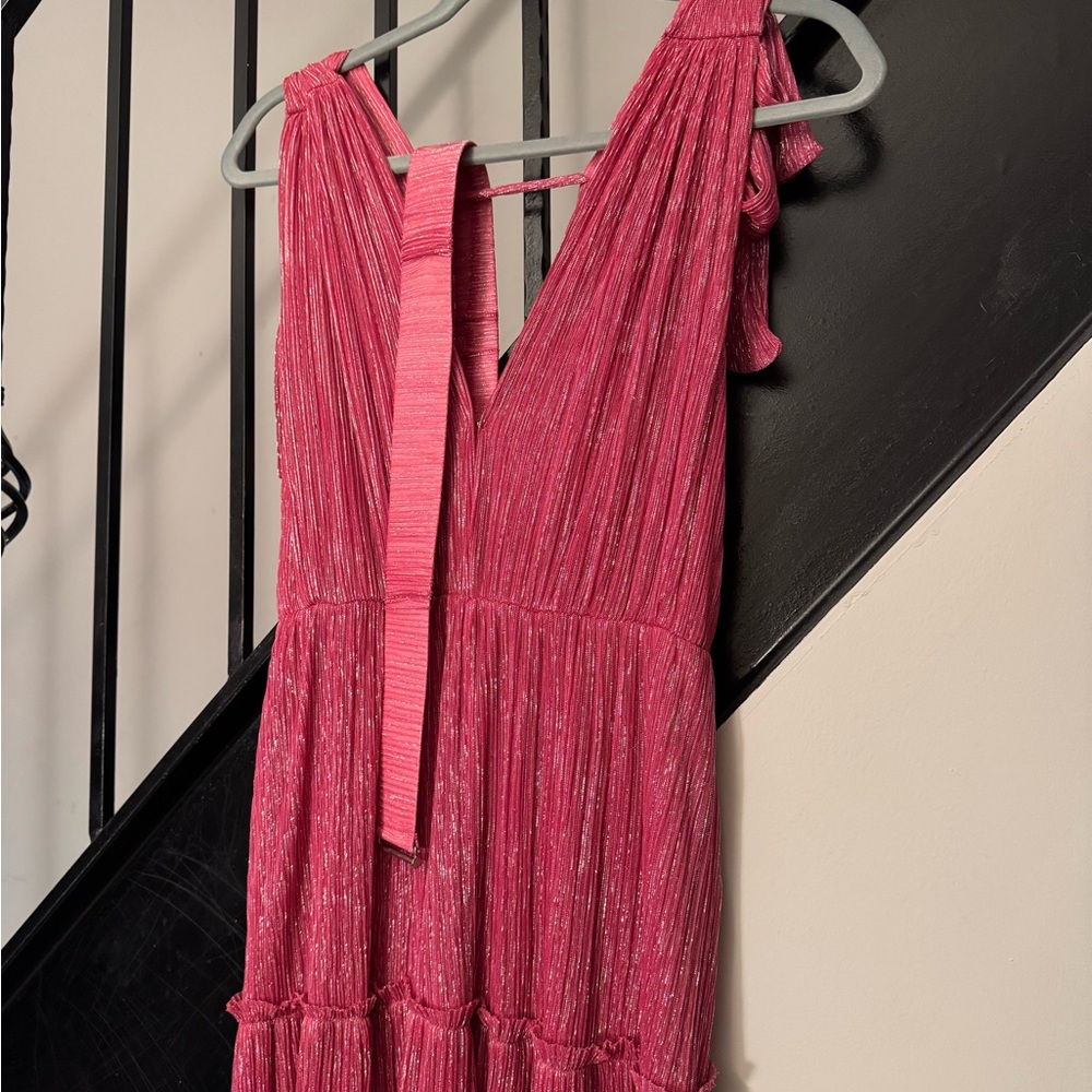 Sabina Musayev Shimmering Pink Maxi Dress - Picture 5 of 12